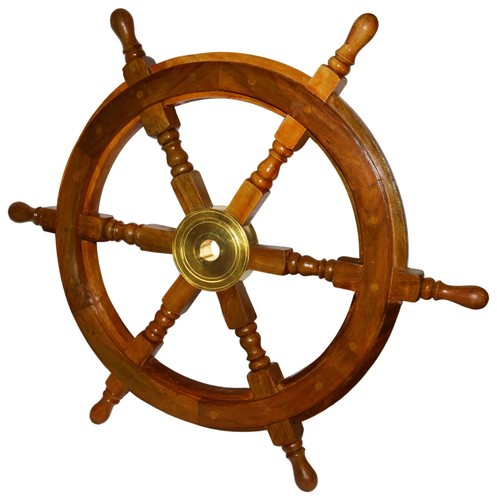 Volante legno nautico - in,