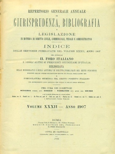 Foro italiano repertorio - il,