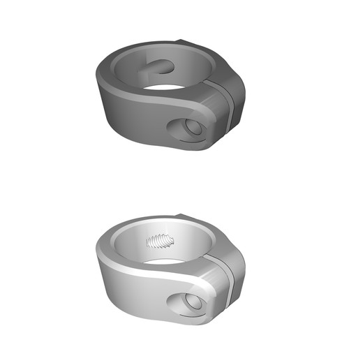 Morsetto manubrio 2mm per - manubrio, 22.2mm
