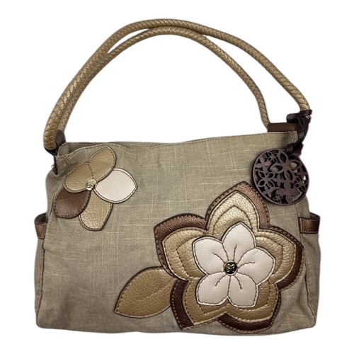 Borsa reliquia beige tela - , rosa