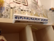 applique in ceramica due luci ideale per bagno quadro  molto particolare acceso