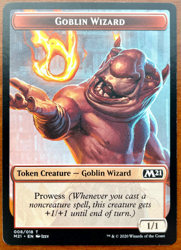 Goblin wizard token - goblin,