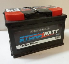 Batteria per auto 80 AH 12V spunto 700A lunga durata per tutti veicoli stormwatt