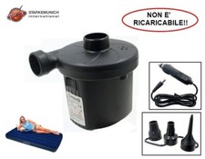 POMPA ELETTRICA A 12 VOLT PER CANOTTI MATERASSINI GONFIA E SGONFIA 480 Lt/min