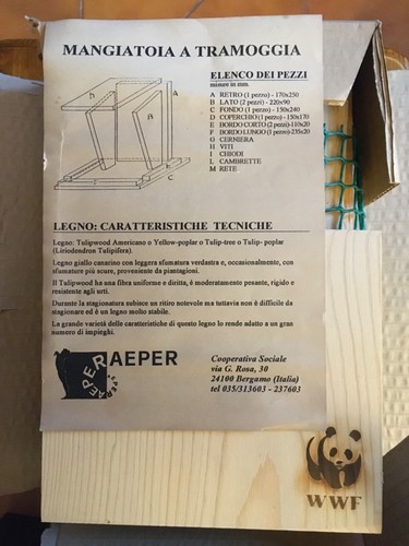 Mangiatoia tramoggia kit - mangiatoia,