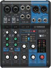 Yamaha MG06X Mixer professionale 6 canali 2 Mic con effetti per live e karaoke