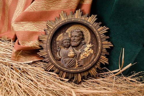 San giuseppe icona legno - giuseppe,