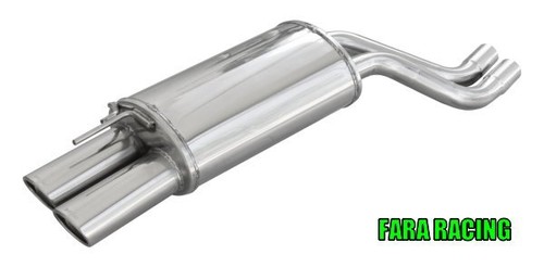 Scarico finale 2x90x70 inoxcar - scarico,