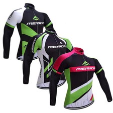 Maglia ciclismo manica lunga uomo Merida 2024 maglia bici full zip