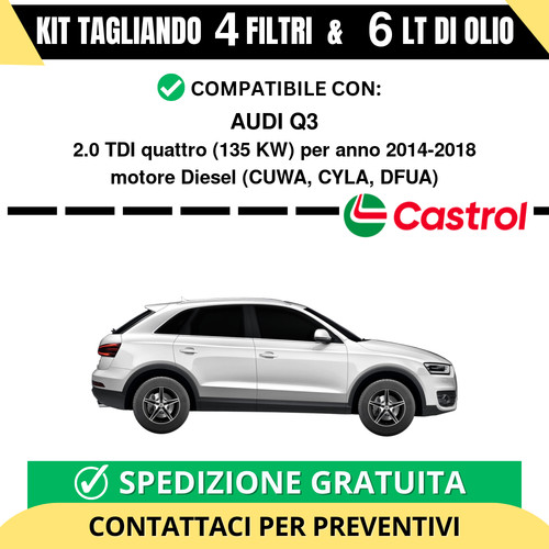 Tagliando per audi - per, tdi