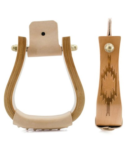 Staffe western legno con - western,