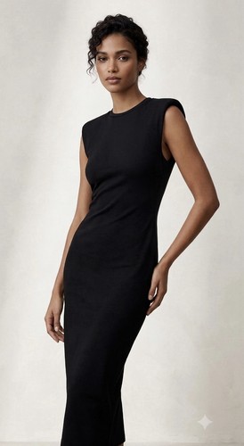 Abito midi zara nero - midi, imbottito