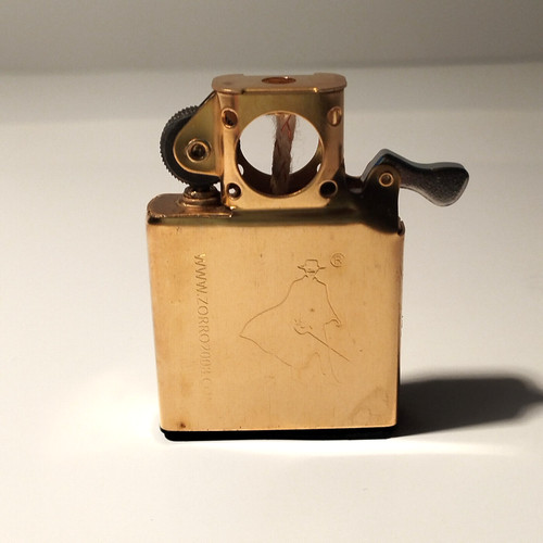 Zorro brass pipe lighter - brass,