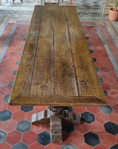 Raro grande tavolo rovere - grande, 3