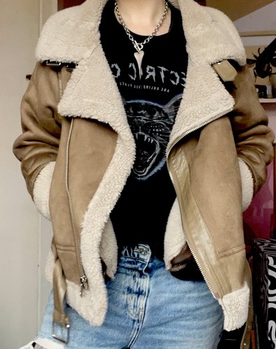 Giacca biker zara - giacca, ecopelle