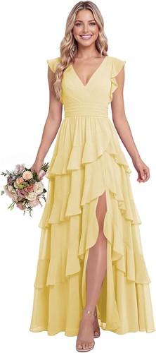 Abito damigella chiffon a - chiffon,