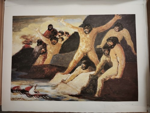 Litografia salvatore fiume - fiume,