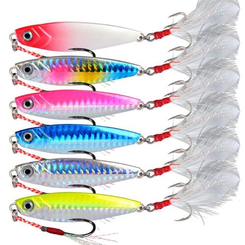 1pz esche pesca jig metallo - da,