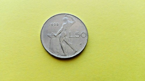 Moneta italia lire 1955 - 50, spl