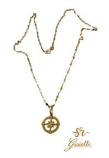 Collana ORO GIALLO 45cm Con