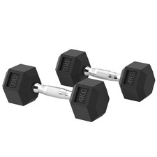HOMCOM Set 2 Manubri da 4 kg
