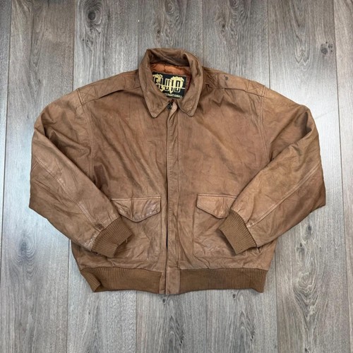 Vintage fluid leather bomber - vintage,