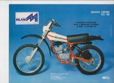 advertising Pubblicità MOTO  MILANI 50 CROSS CO-BE  1977  MOTOITALIANE  EPOCA