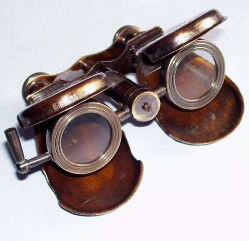 Binocolo antico ottone - binocolo,
