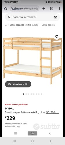 Letto castello con due - a,