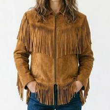 Giacca western donna marrone