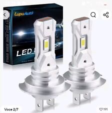 2 Lampadine H7  a LED Fari Auto Moto Lampade Luce Bianca mini  18000LM 6000K 12V