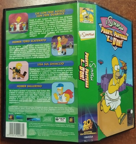 Vhs simpson pronti partenza - vhs,