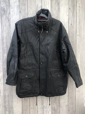 Giacca di pelle nera vintage