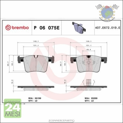 Kit pastiglie freno brembo - kit,