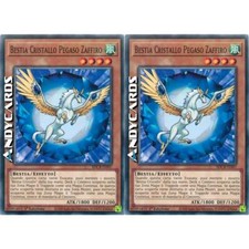 2x BESTIA CRISTALLO PEGASO ZAFFIRO • Comune • SDCB IT007 • 1Ed • Yugioh!