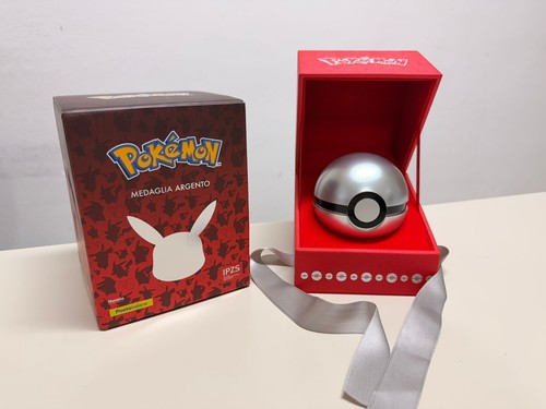 Pokeball medaglia argento - medaglia,