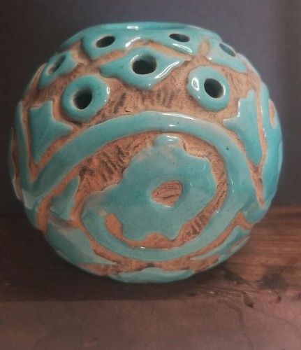 Vaso vintage sgraffito metà - sgraffito,
