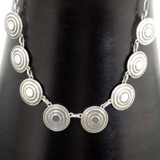 Collana in argento Art Deco ° SILVER BRACELET ° 835/1000 argento collier collana