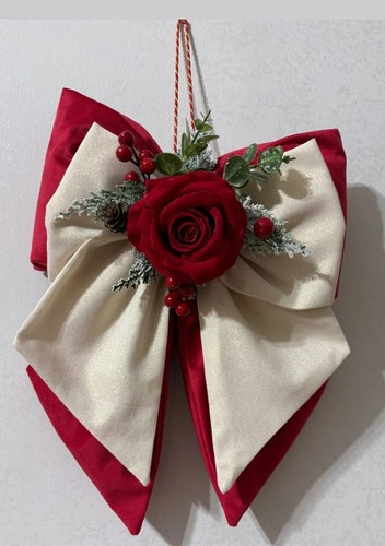 Fiocco natale velluto - di, in