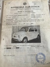 Scheda Di omologazione Fiat