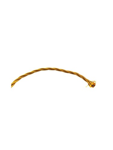 1mt cavo treccia cotone - cavo, oro