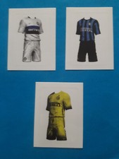 TRIS MAGLIA INTER CALCIATORI PANINI 2015-2016 FIGURINA N.266 267 268
