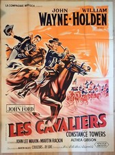 Locandina Cinema Western Le Cavaliers John Wayne William Holden 120 X 160 CM