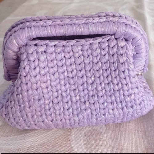Clutch bag handmade crochet