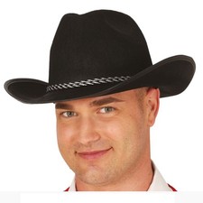 CAPPELLO COWBOY FELTRO NERO