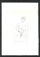 acquaforte firmata OTTO DIX - su carta originale anni '20!