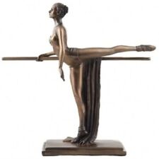 Statuina balletto scultura stile art deco ballerina bronzo fuso a freddo