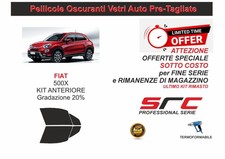 PELLICOLE OSCURANTI VETRI AUTO FIAT 500X   kit Anteriore 20% SRC OFFERTA