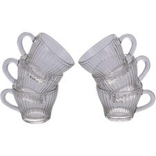SET 6 TAZZINE CAFFE VETRO