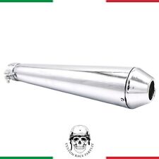 ?? Marmitta MEGATON Universale Moto Cafe Racer Scrambler Terminale di Scarico
